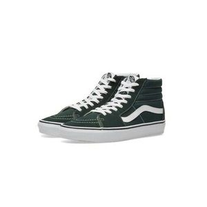 Vans high top green sneakers
